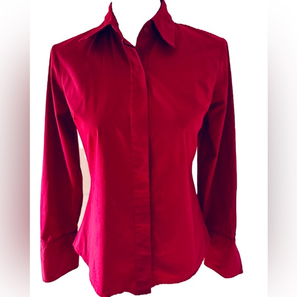 H&M Tops - H&M Red Button Down Shirt